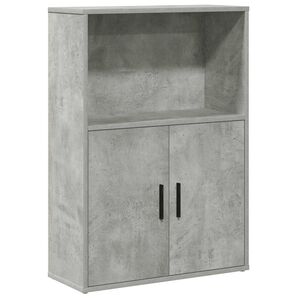 vidaXL Knjižna omara betonsko siva 60x24x85 cm inženirski les