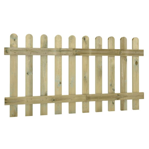 vidaXL Ograja 180x100 cm impregnirana trdna borovina