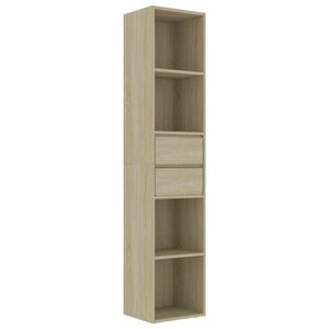 vidaXL Knjižna omara sonoma hrast 36x30x171 cm iverna plo&scaron;ča