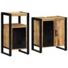 vidaXL Komplet pohi&scaron;tva za kopalnico 2 kos Rjava in črna