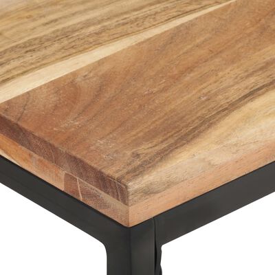 vidaXL Klubska mizica 110x60x35 cm trden akacijev les