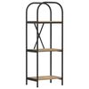 vidaXL Knjižna polica 3 nivojev 40 x 30 x 109 cm Konstruiran les