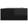 vidaXL TV omarica z LED lučkami visok sijaj črna 120x35x15,5 cm