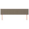 vidaXL Posteljno vzglavje taupe 200x5x78/88 cm blago