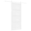 vidaXL Drsna vrata 86 x 198,5 cm Inženirski les Bela