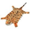 vidaXL Pli&scaron;asta preproga tiger 144 cm rjave barve