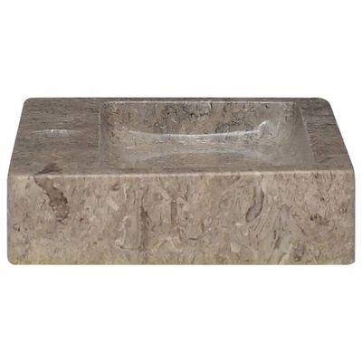 vidaXL Stenski umivalnik siv 38x24x6,5 cm marmor