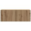 vidaXL Komplet 4 kosov stenske TV omarice Artisan Oak Engineered Wood