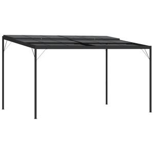 vidaXL Paviljon s streho antracit 4x3x2,5 m aluminij in jeklo