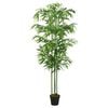 vidaXL Umetno bambusovo drevo 240 listov 80 cm zeleno