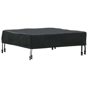 vidaXL Pokrov za mizo 62 x 62 x 15 cm Kvadrat Vodoodporna Črna