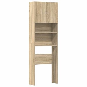 vidaXL Omara za pralni stroj sonoma hrast 64x24x190 cm inženirski les