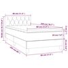 vidaXL Box spring postelja z vzmetnico temno modra 80x200 cm žamet