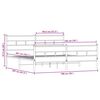 vidaXL Kovinski posteljni okvir brez vzmetnice sonoma hrast 193x203 cm