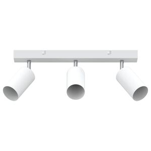 vidaXL Stropni reflektor s sredi&scaron;či Bela 38 x 6 x 16 cm Kovina