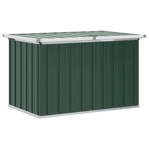 vidaXL Vrtna shranjevalna &scaron;katla zelena 109x67x65 cm