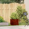 vidaXL Planter Rusty 40x40x40 cm Vremensko odporno jeklo