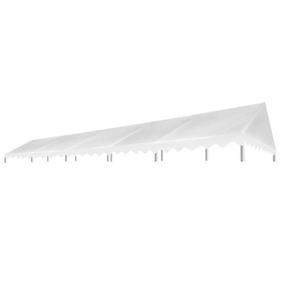 vidaXL Streha za šotor za zabave 5x10 m bela 450 g/m²