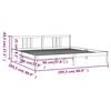 vidaXL Posteljni okvir iz trdnega lesa 200x200 cm