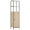 vidaXL Visok predalnik Sonoma hrast 40 x 33 x 161 cm Inženirski les