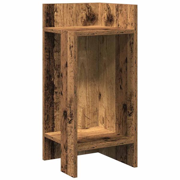 vidaXL Stranska mizica s polico Old Wood 25,5x27x60 cm