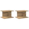 vidaXL Nočna omarica 2 pcs Umetni hrast 40 x 30 x 25 cm