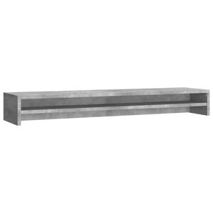 vidaXL Stojalo za zaslon betonsko sivo 100x24x13 cm iverna plo&scaron;ča