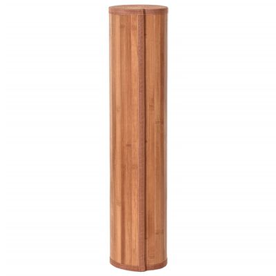 vidaXL Preproga pravokotna rjava 60x500 cm bambus