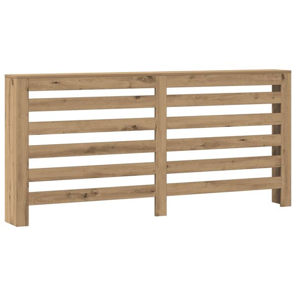 vidaXL Pokrov za radiator hrast 175x20x82 cm inženirski les