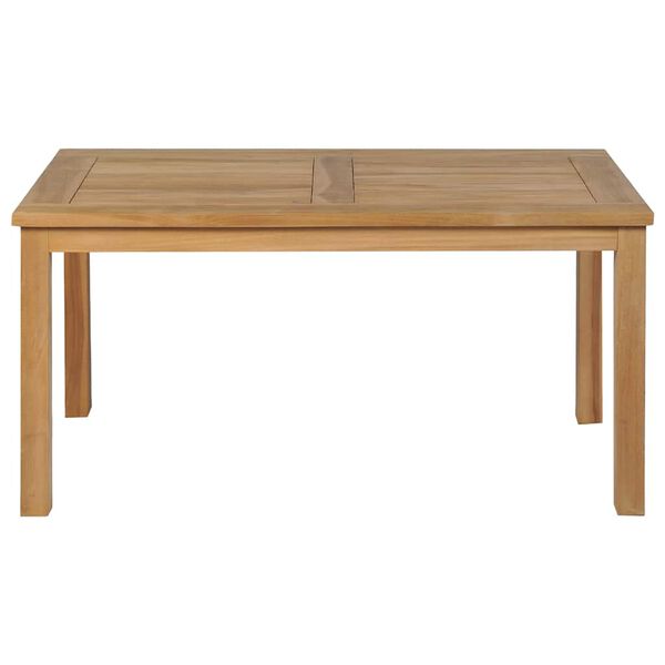 vidaXL Klubska mizica iz tikovine 90x50x45 cm