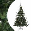 vidaXL Umetna božična jelka z bučko 120 cm 150 LED Toplo bela