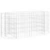 vidaXL Visoka greda gabion pocinkano železo 120x50x50 cm