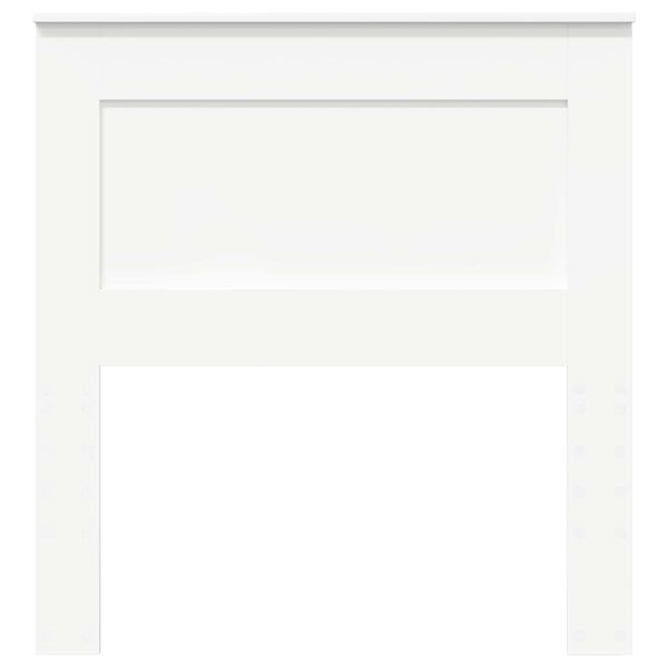 vidaXL Vzglavje z vzglavjem Bela 100 cm Konstruiran les