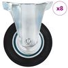 vidaXL Fiksna kolesa 8 kosov 100 mm