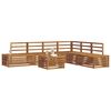 vidaXL Zunanja garnitura za sedenje 7 Kos Naravna Masiven les akacije