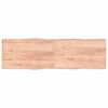 vidaXL Mizna plo&scaron;ča sv. rjava 200x60x(2-4)cm obdelana trdna hrastovina