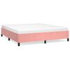 vidaXL Posteljni okvir roza 180x200 cm žamet