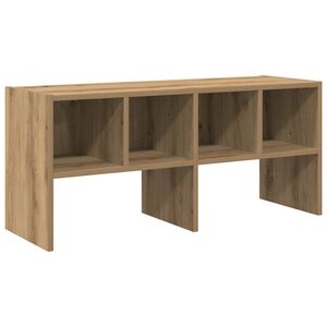 vidaXL Regal za čevlje zložljiva artisan hrast 89,5x30x40 cm