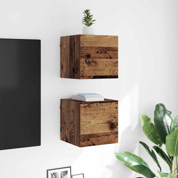 vidaXL TV omarica Star les 30,5 x 30 x 30 cm Konstruiran les