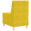 vidaXL Modularna sofa enota brez naslonov 2 pcs Rumena 55 x 74 x 82 cm