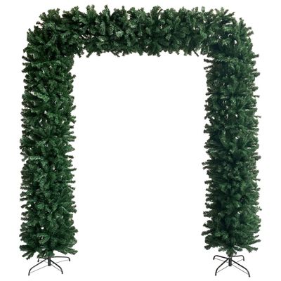 vidaXL Božični okrasni obok zelen 240 cm