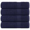 vidaXL Kopalne brisače FROGN 4 kosi temno modre 100x150 cm 360 g/m&sup2;