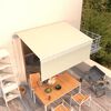 vidaXL Avtomatsko zložljiva tenda s senčilom 3,5x2,5 m krem