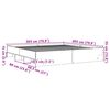 vidaXL Posteljni okvir siva sonoma 200x200 cm inženirski les