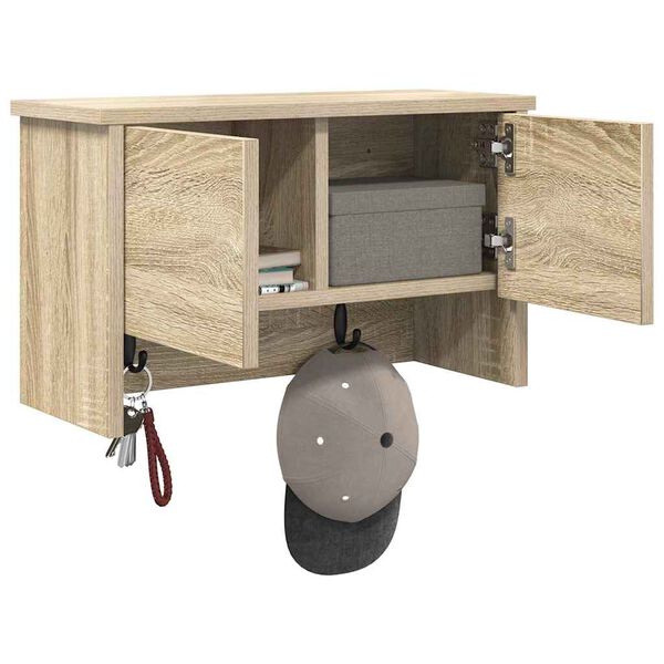 vidaXL Nadwyčajna obešalnik za plašče sonoma hrast 50 x 20 x 30 cm