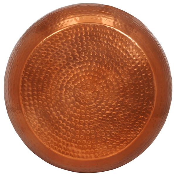 vidaXL Klubska mizica medenina Ø55x28 cm aluminij