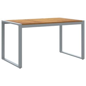 vidaXL Vrtna miza z nogami U oblike 140x80x75 cm trden akacijev les