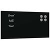 vidaXL Stenska magnetna tabla črna 40x20 cm kaljeno steklo