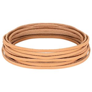 vidaXL Usnjeni trak 1 Svetlo rjava 200 x 0,3 cm Usnje