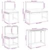 vidaXL Vrtnik Bistro Set 6 pcs Rjava Trden akacijev les